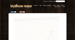 Desktop Screenshot of highbrowvapor.com